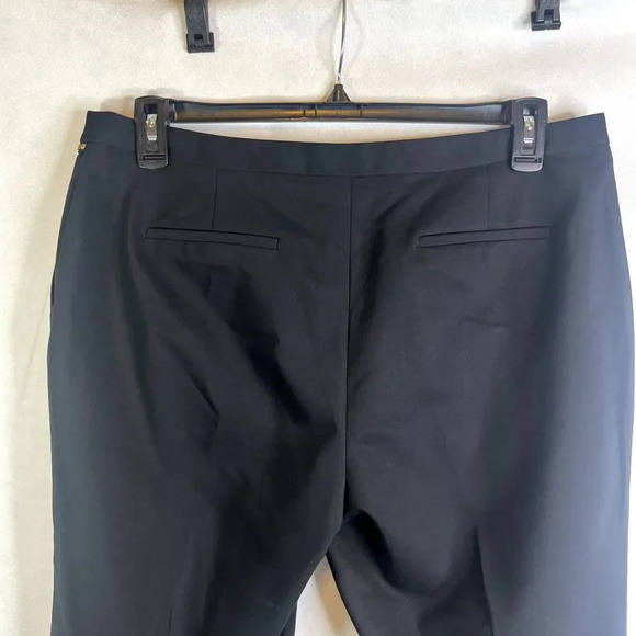 Calvin Klein Black Straight Leg Trouser with Zipper Detail Plus Size 14 - Picture 4 of 10